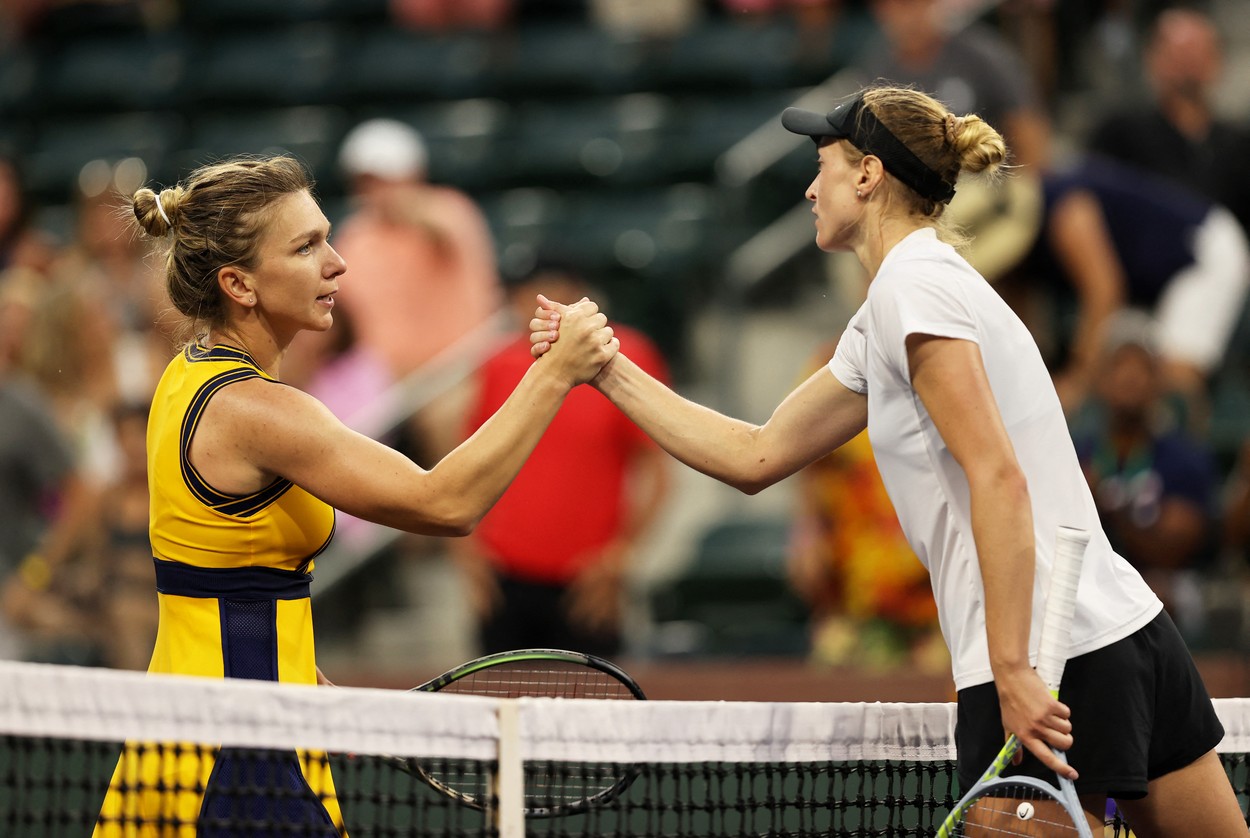 Aliaksandra Sasnovich a făcut spectacol după ce a învins-o pe Simona Halep și a stârnit hohote de râs. WTA: Discursul serii