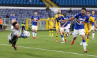 GENOA, ITALY - MAY 22: Karlo Letica of Sampdoria makes a save during the Serie A match between UC Sampdoria and Parma Calcio at Stadio Luigi Ferraris on May 22, 2021 in Genoa, Italy (Photo by Ciro Santangelo/Orange Pictures)