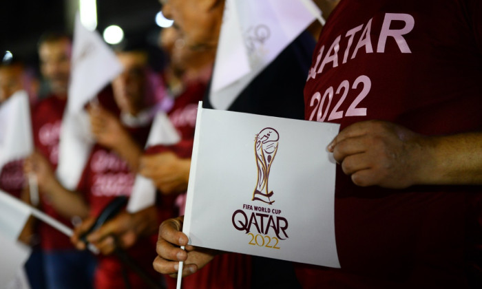 (SP)MIDEAST-GAZA-FOOTBALL-WORLD-CUP-LOGO