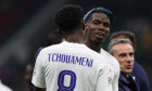 Aurelien Tchouameni, alături de Paul Pogba la naționala Franței / Foto: Profimedia