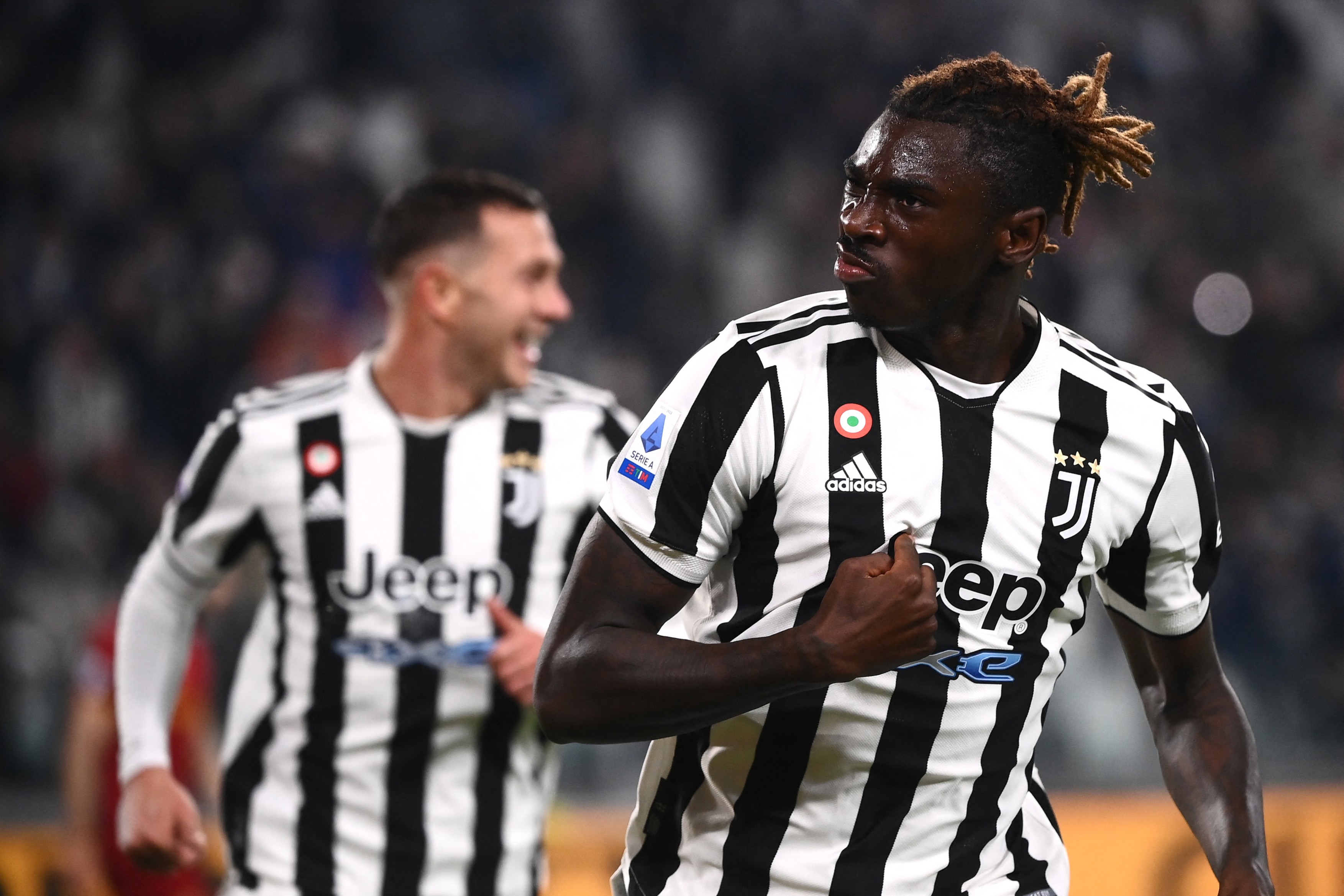 Juventus - AS Roma 1-0. Golul lui Moise Kean a adus victoria formației lui Massimiliano Allegri