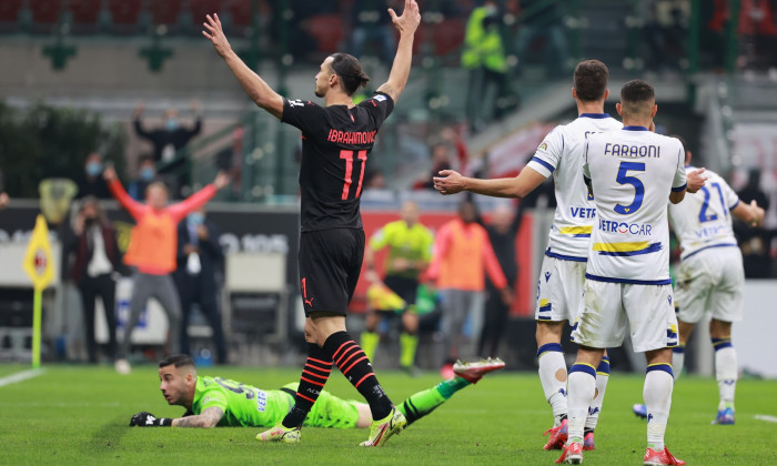 Italian football Serie A match AC Milan vs Hellas Verona FC, Milan, Italy - 16 Oct 2021