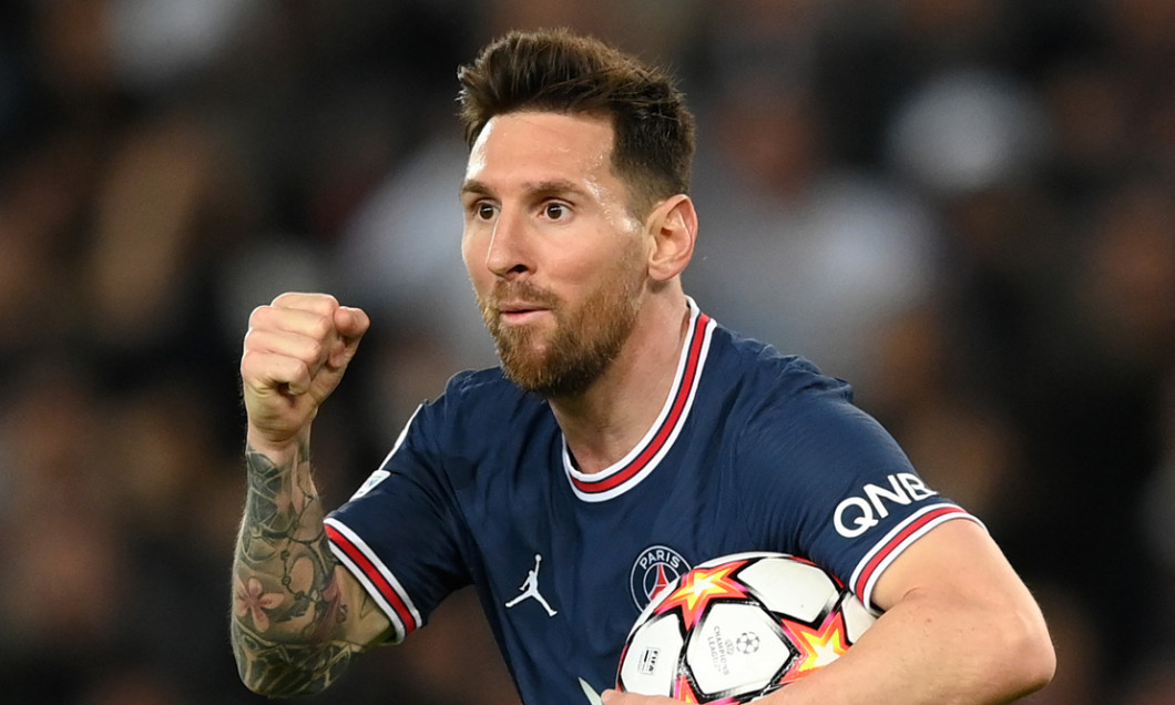 Lionel Messi, după un gol marcat cu RB Leipzig / Foto: Getty Images