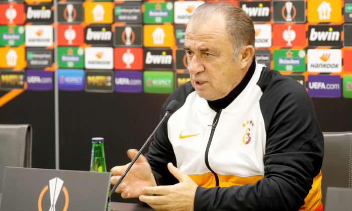 Galatasaray gives press confrence before UEFA Europa League match against Lokomotiv Moscow