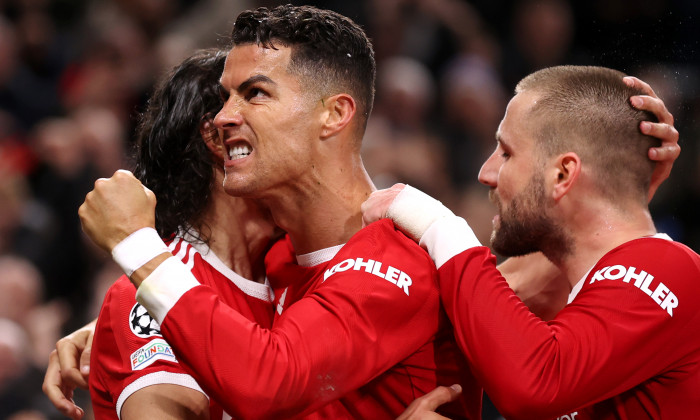 Cristiano Ronaldo, după golul marcat în Manchester United - Atalanta / Foto: Getty Images