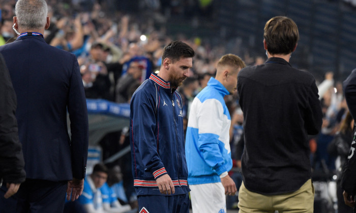 Lionel Messi, înainte de Marseille - PSG / Foto: Profimedia