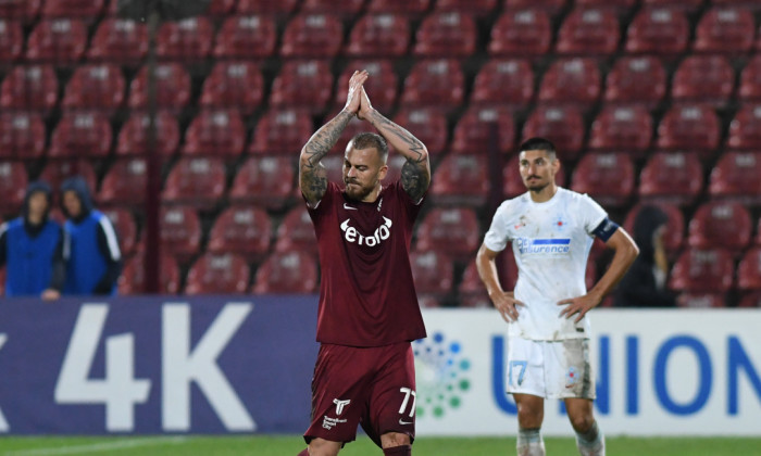 Denis Alibec și Iulian Cristea, într-un meci CFR Cluj - FCSB / Foto: Sport Pictures