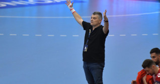 Xavier Pascual, la meciul dintre Dinamo și Veszprem HC / Foto : Sport Pictures