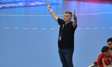 Xavier Pascual, la meciul dintre Dinamo și Veszprem HC / Foto : Sport Pictures