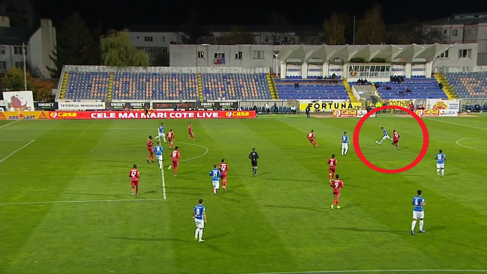 Gică Hagi e mândru! Gol antologic de la 35 de metri în FC Botoșani - Farul