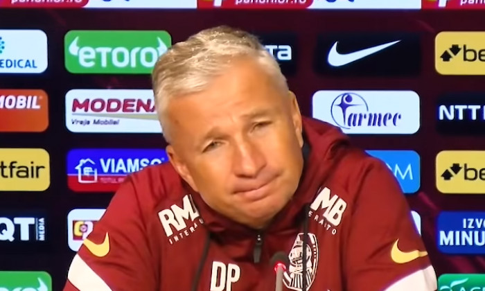 Dan Petrescu, antrenorul de la CFR Cluj / Foto: Captură Youtube@CFR 1907 Official