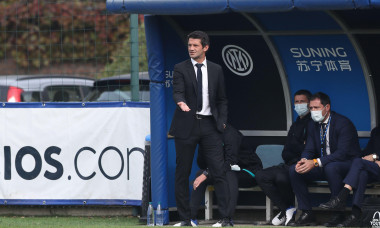 Milan, Italy. 19th Oct, 2021. Cristian Chivu Head coach of Internazionale reacts during the UEFA Youth League match at Youth Development Centre, Milan. Picture credit should read: Jonathan Moscrop/Sportimage Credit: Sportimage/Alamy Live News