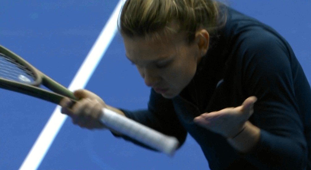 Simona Halep, ieșire nervoasă în sferturile turneului de la Linz: ”Ce naiba?”