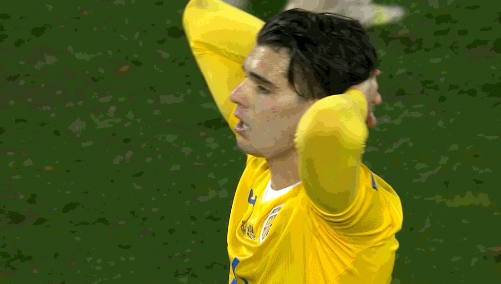 România - Islanda 0-0. ”Tricolorii” pe locul trei înaintea ultimei runde. Ianis Hagi a lovit bara în minutul 85