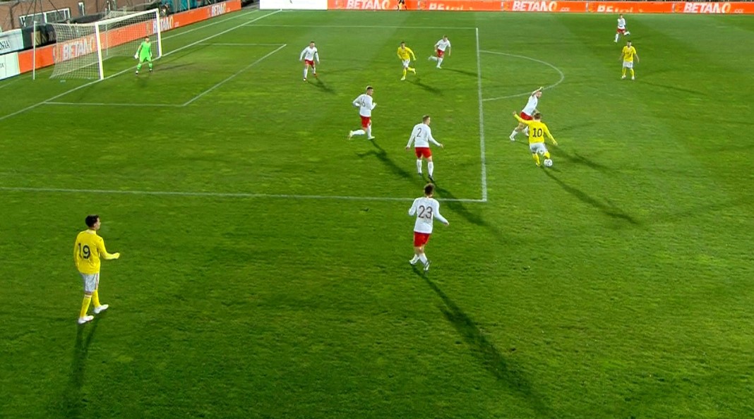 România U20 - Polonia U20 0-0, ACUM pe Digi Sport 1 | Radaslavescu semnează primele ocazii ale meciului