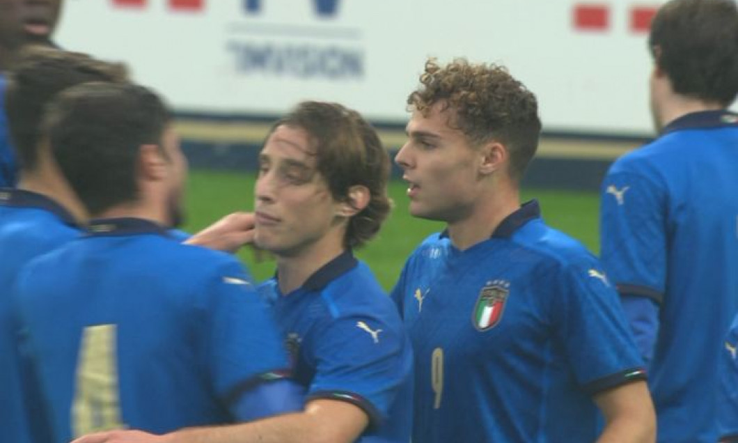 Jucătorii Italiei U20, în meciul cu România U20 / Foto: Captură Digi Sport