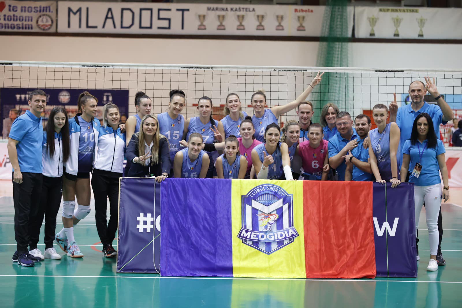 CS Medgidia s-a calificat fără emoţii în optimile Cupei Challenge la volei feminin