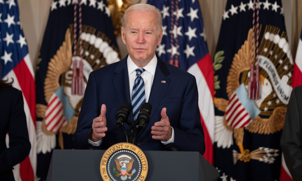 President Joe Biden signs into law S. 1511, the "Protecting America's First Responders Act of 2021,", Washington, District of Columbia, USA - 18 Nov 2021