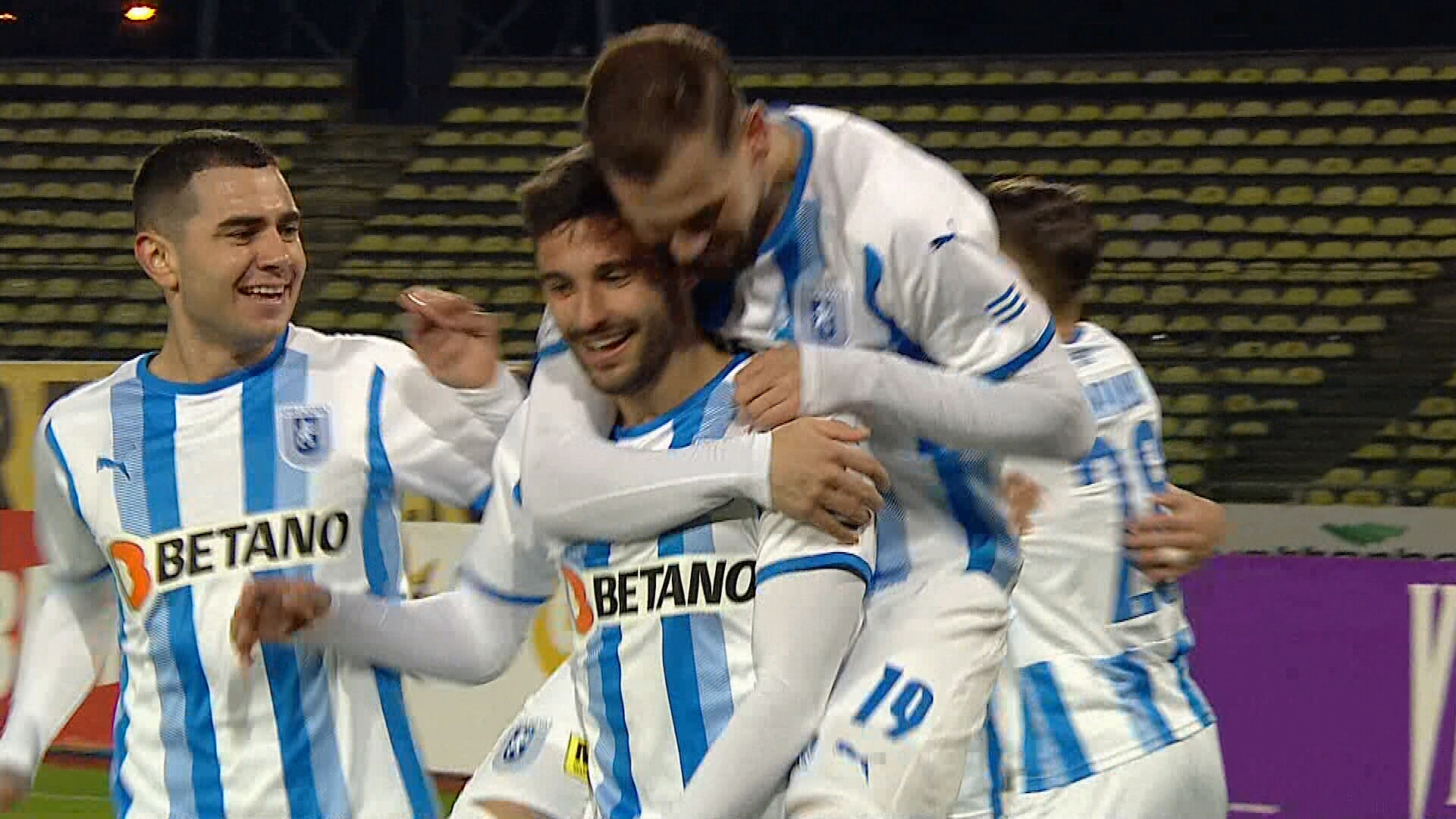 FC Argeș - Universitatea Craiova 0-1, ACUM, Digi Sport 1. Oltenii joacă în 10 din minutul 12. Roguljic a înscris