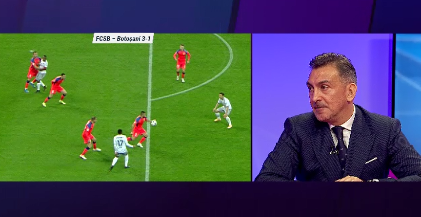 Faza la care arbitrul meciului FCSB - FC Botoșani l-a impresionat pe Ilie Dumitrescu