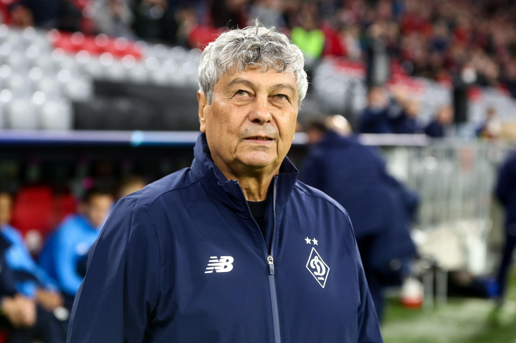 MUNICH, GERMANY - SEPTEMBER 29: Coach Mircea Lucescu of Dynamo Kiev during the UEFA Champions League Group Stage match between Bayern Munchen and Dinamo Kiev at the Allianz Arena on September 29, 2021 in Munich, Germany (Photo by Andrey Lukatsky/Orange Pi