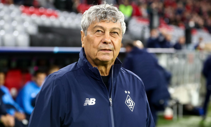 MUNICH, GERMANY - SEPTEMBER 29: Coach Mircea Lucescu of Dynamo Kiev during the UEFA Champions League Group Stage match between Bayern Munchen and Dinamo Kiev at the Allianz Arena on September 29, 2021 in Munich, Germany (Photo by Andrey Lukatsky/Orange Pi