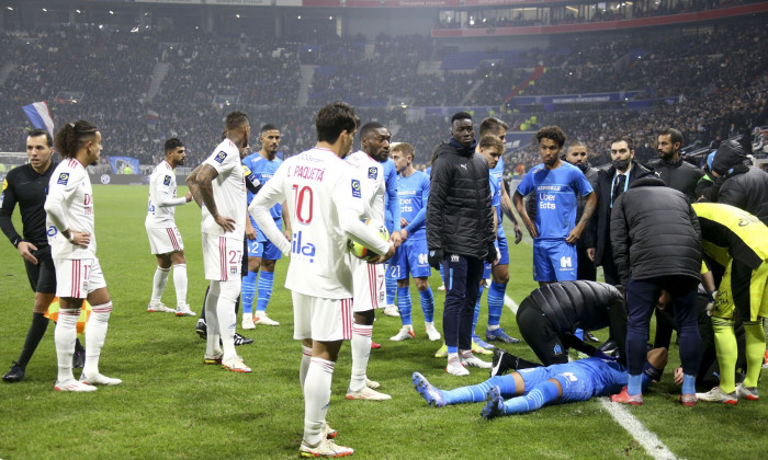 French football Ligue 1 match Olympique Lyonnais (OL) vs Olympique de Marseille (OM), Groupama stadium, Decines-Charpieu near Lyon, France - 21 Nov 2021