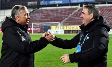 Dan Petrescu și Gheorghe Hagi, înaintea unui meci CFR - Farul / Foto: Sport Pictures