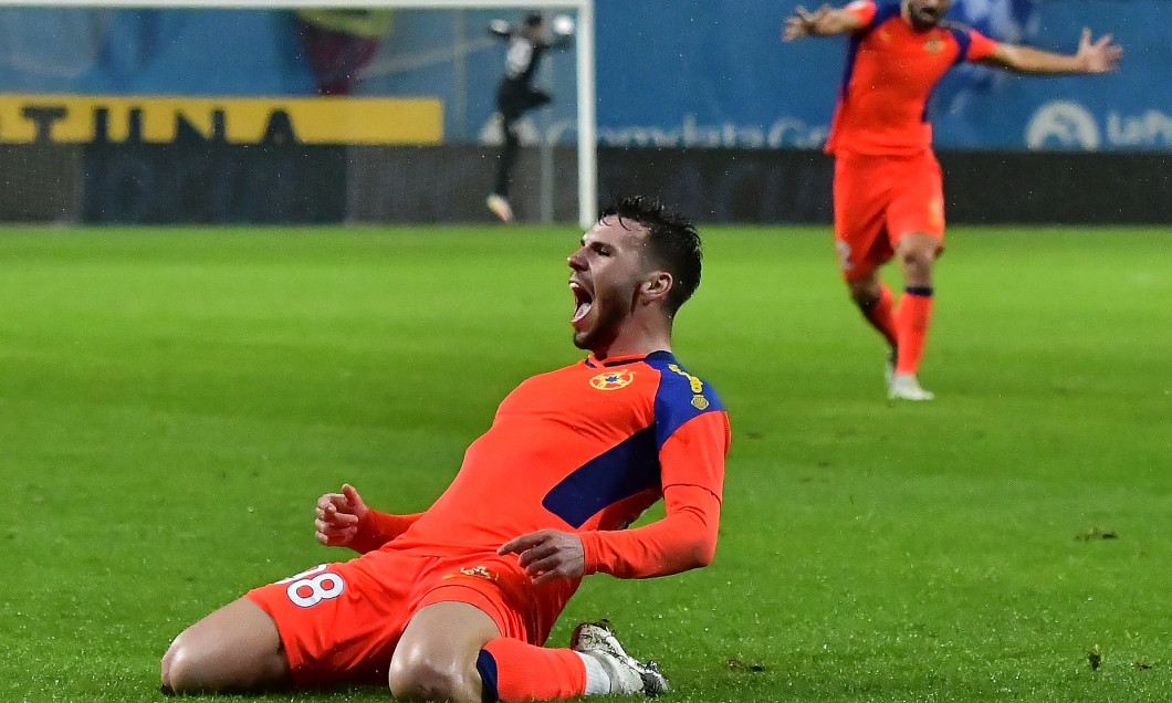 Andrei Cordea, după golul marcat în Universitatea Craiova - FCSB / Foto: Sport Pictures