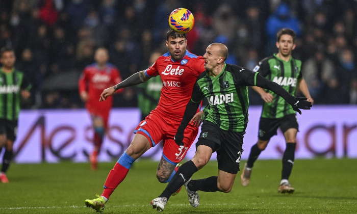 Soccer: Serie A 2021 2022 : Sassuolo 2-2 Napoli