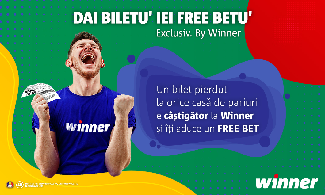 (P) DAI BILETU’, IEI FREE BETU’. Exclusiv. By Winner