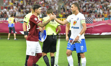 Cristi Săpunaru și Ionuț Larie, înaintea unui meci Rapid - Farul / Foto: Sport Pictures