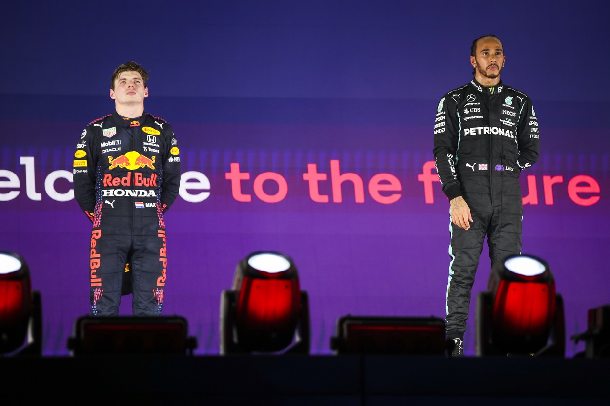 Ce a spus Lewis Hamilton despre Max Verstappen, după cursa din Arabia Saudită + imaginile surprinse pe podium