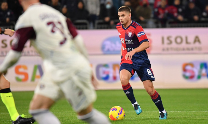 italian soccer Serie A match Cagliari Calcio vs US Salernitana, Unipol Domus, Cagliari, Italy - 26 Nov 2021