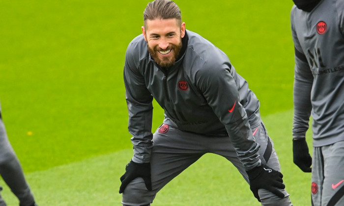 Entrainement du PSG au Camp des Loges ŕ Saint-Germain-en-Laye