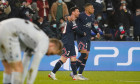 Lionel Messi și Kylian Mbappe, în PSG - Brugge / Foto: Profimedia