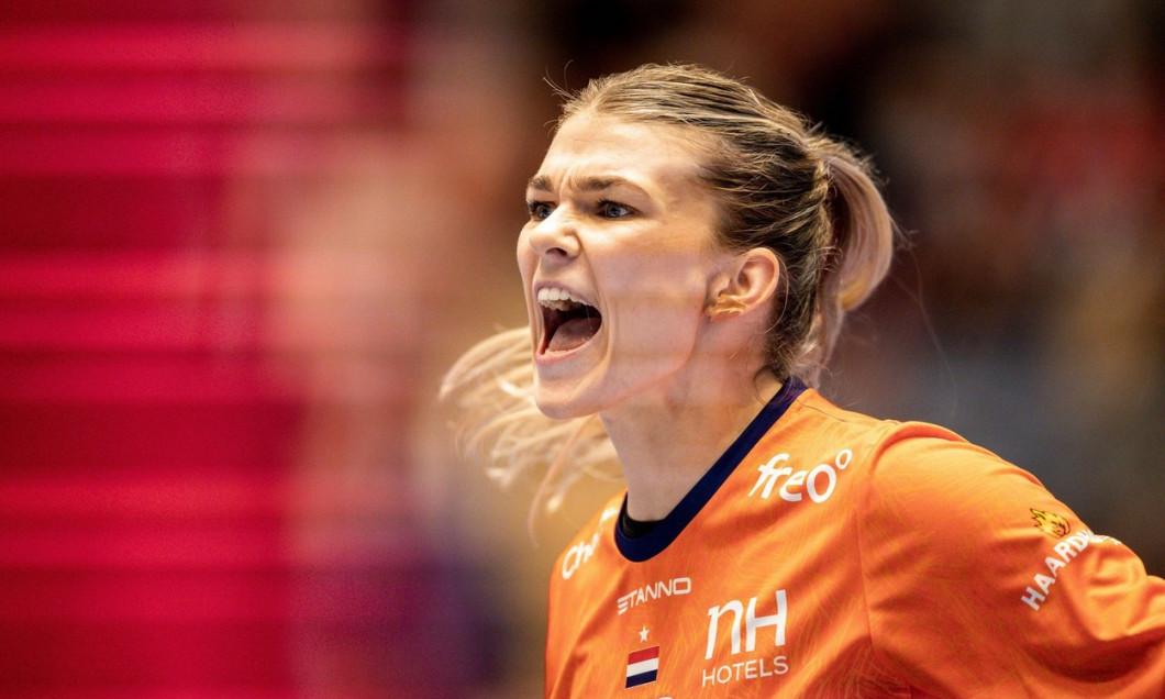 Bergen 20211125.Dutch goalkeeper Tess Wester during the match between Norway and the Netherlands in a four-nation handball tournament in Aasane Arena.Photo: Beate Oma Dahle / NTB
