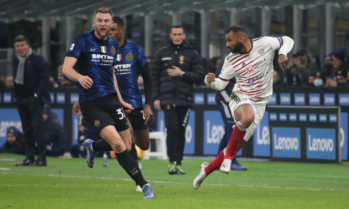 italian soccer Serie A match Inter - FC Internazionale vs Cagliari Calcio, San Siro stadium, Milan, Italy - 12 Dec 2021