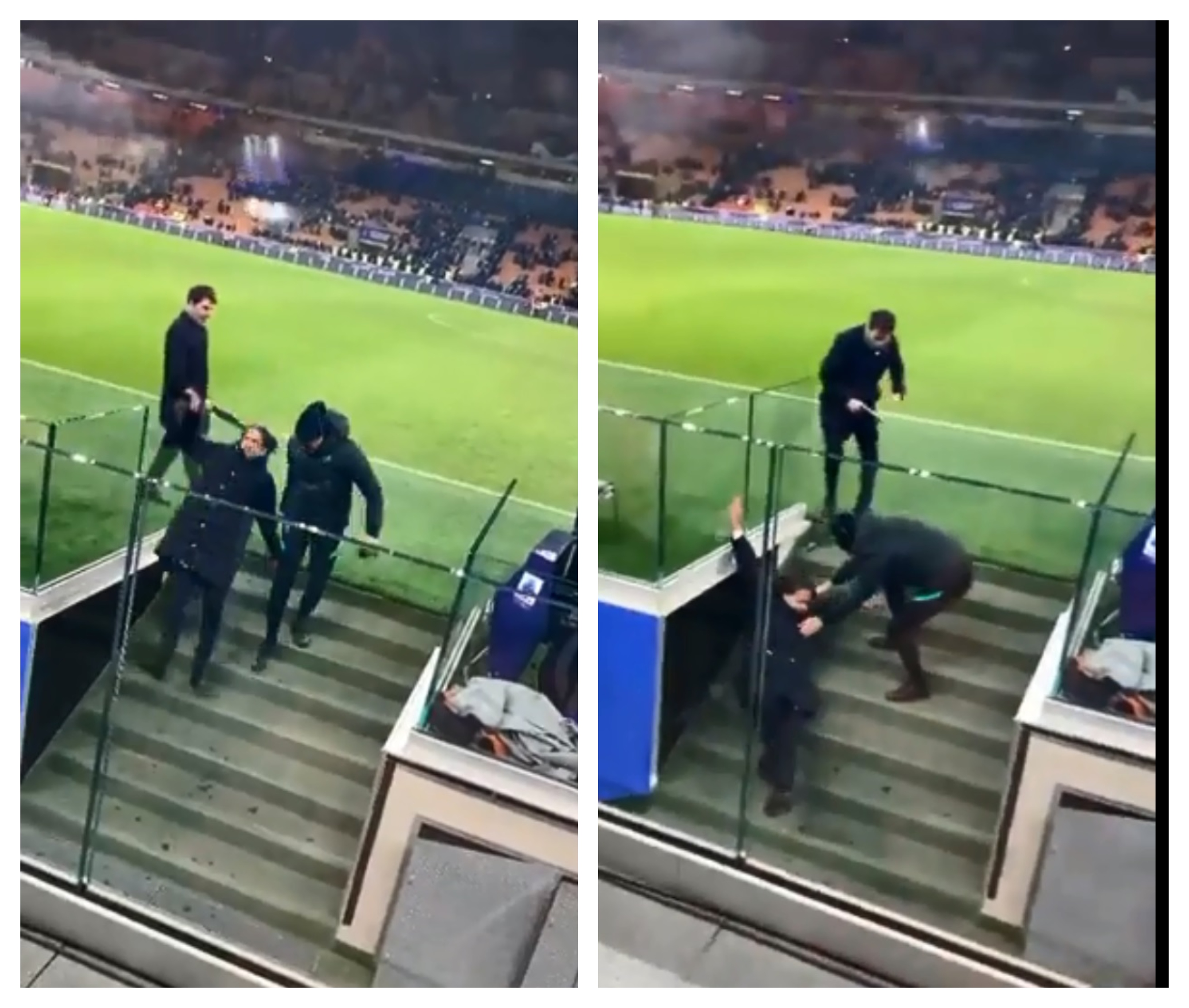 Căzătură dureroasă pentru Simone Inzaghi. Antrenorul lui Inter a alunecat pe scări, imediat după victoria cu Cagliari