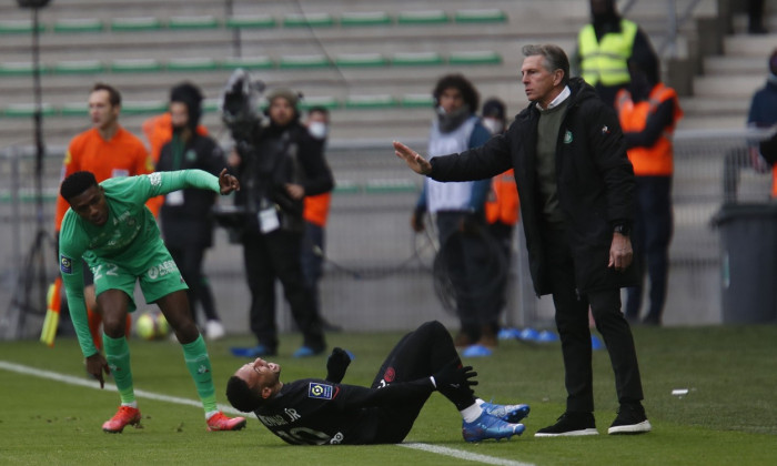 French football Ligue 1 match AS Saint-Etienne (ASSE) vs Paris Saint-Germain (PSG), Stade Geoffroy Guichard, Saint-Etienne, France - 28 Nov 2021