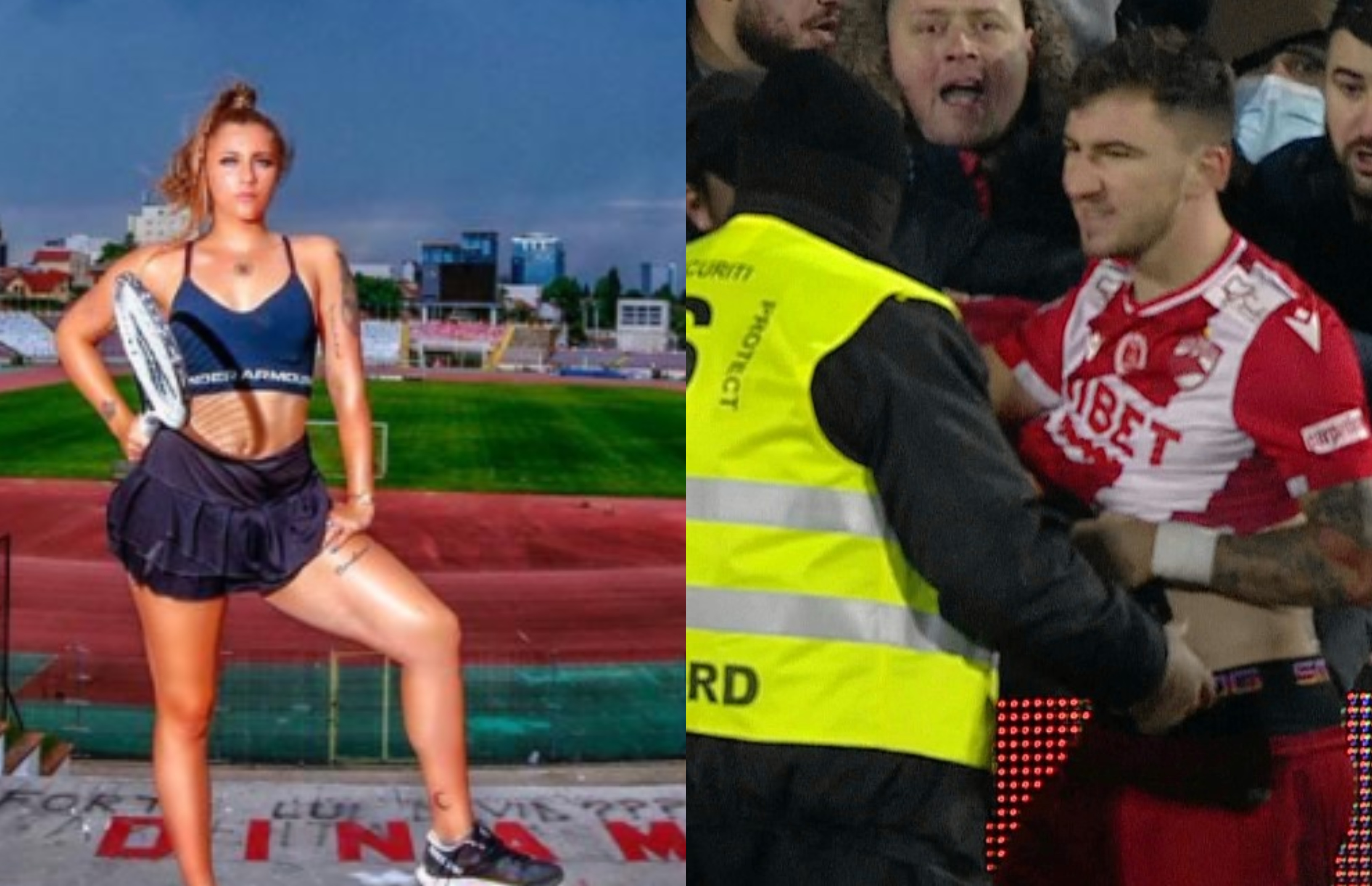 Mesajul Andreei Prisăcariu, după ce Deian Sorescu a fost dezbrăcat de suporterii lui Dinamo