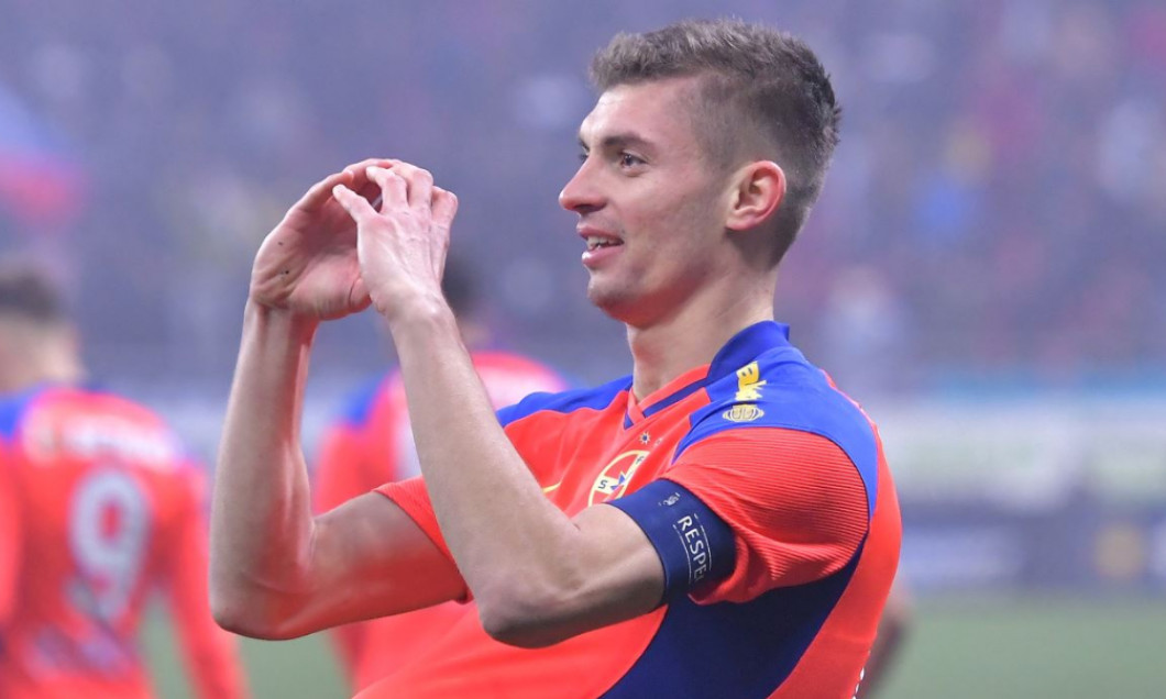 Florin Tănase, căpitanul FCSB-ului, a înscris două goluri în meciul cu Rapid / Foto: Sport Pictures