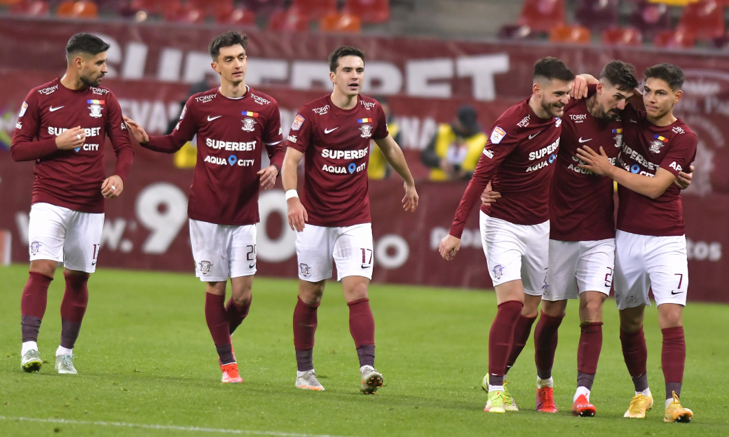 Fotbaliștii de la Rapid, în meciul cu FC Botoșani / Foto: Sport Pictures