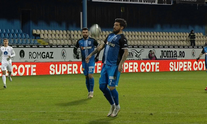 Paul Papp, gafă în Gaz Metan - Universitatea Craiova / Foto: Captură Digi Sport