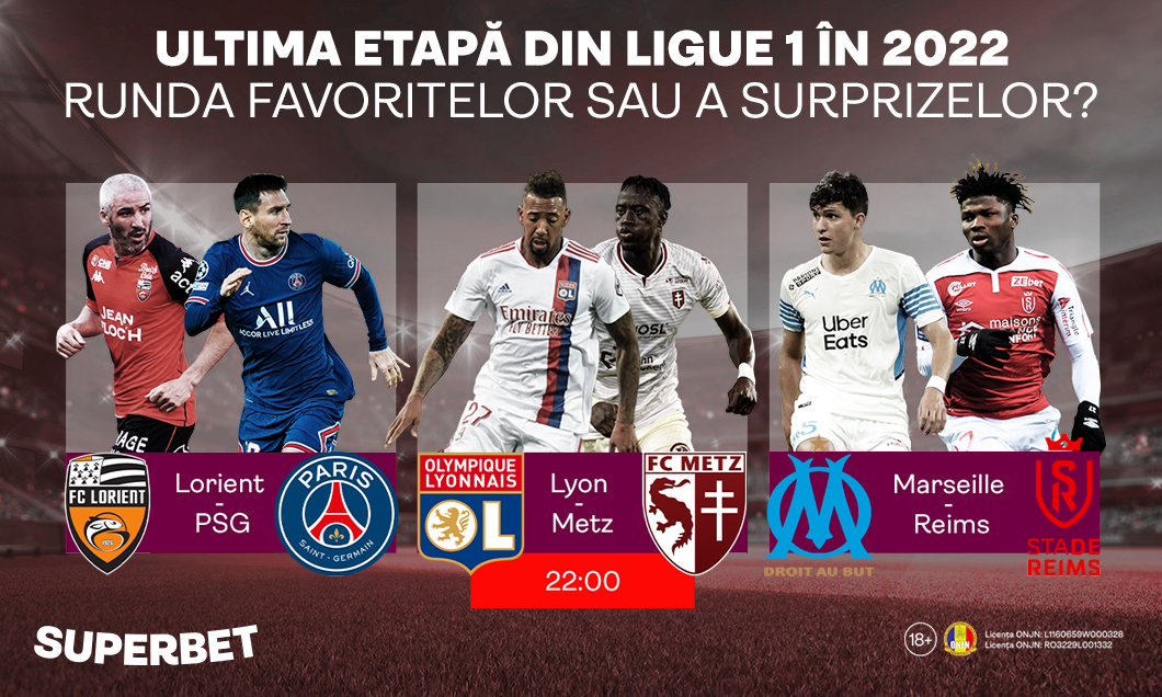 (P) SuperLigue1! 10 meciuri diseară la 10! Supertrăiește-le cu Superbet