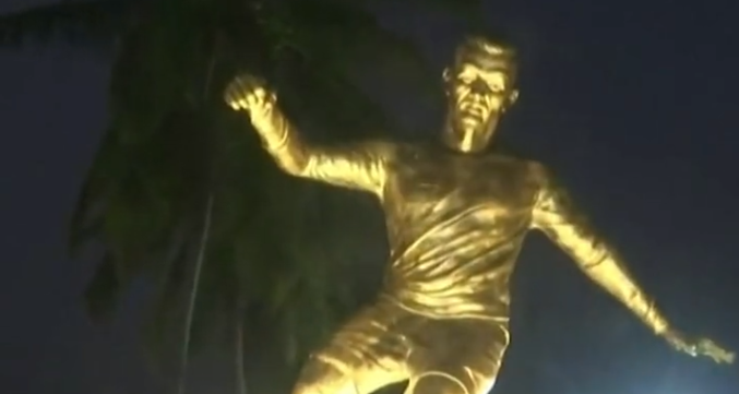 Statuia lui Cristiano Ronaldo, din India, a provocat indignare: ”Un sacrilegiu!”. Motivul istoric al revoltei