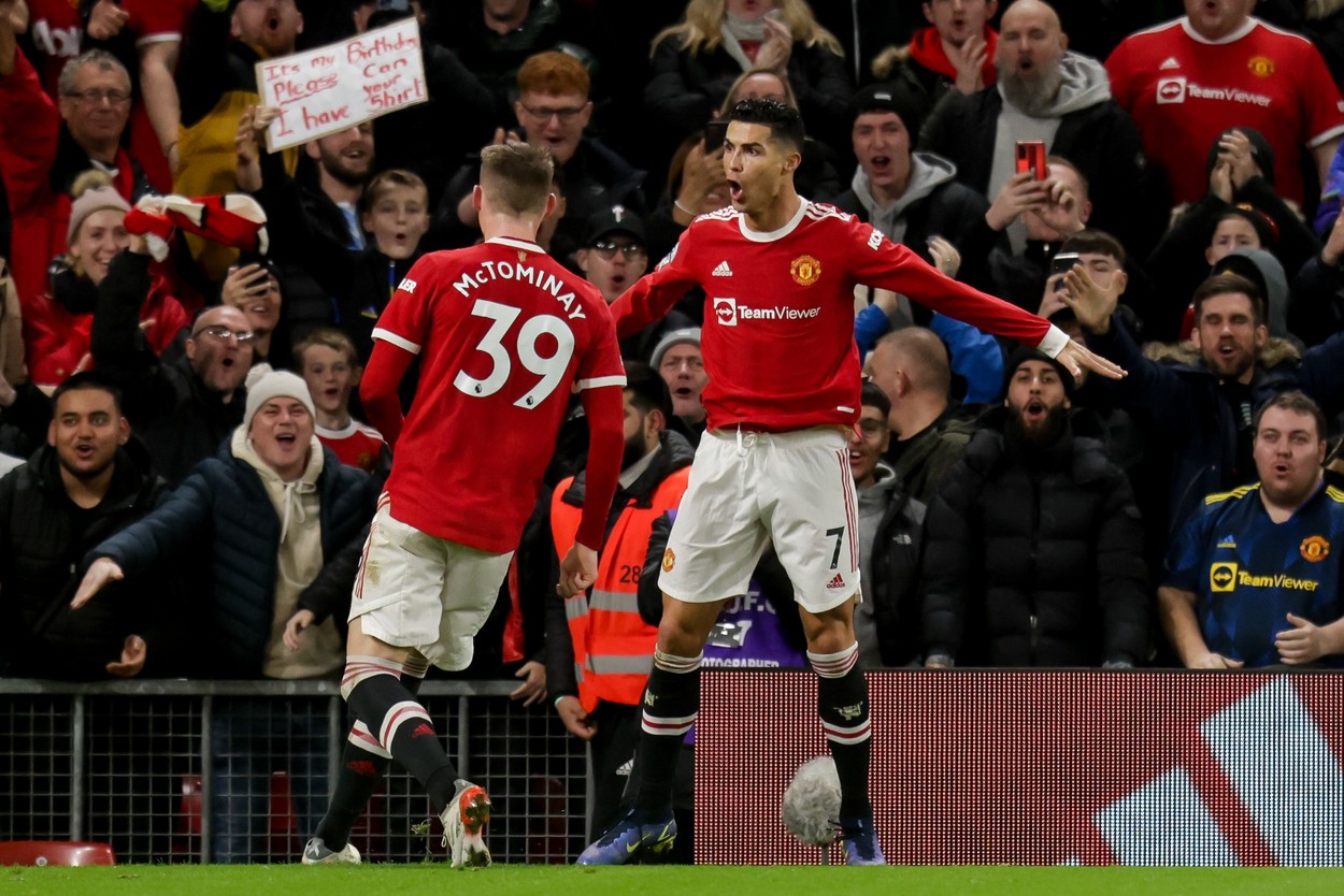 Cristiano Ronaldo, decisiv în victoria lui Manchester United cu Burnley. Borna istorică atinsă de portughez