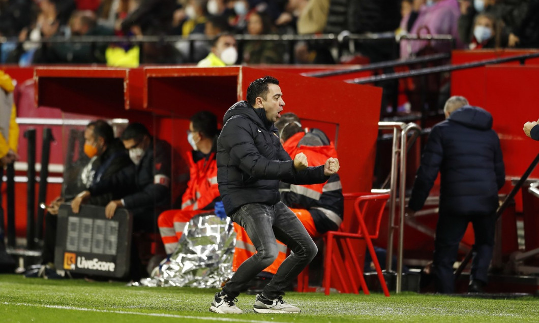 Soccer : 2021-2022 La Liga Santander : Sevilla FC 1-1 FC Barcelona