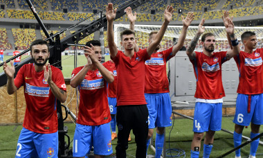Kamer Qaka (stânga), după FCSB - Rudar Velenje / Foto: Sport Pictures