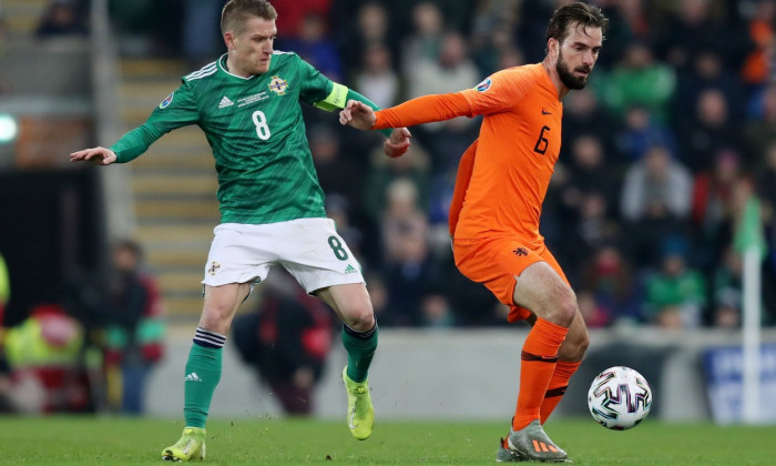 Northern Ireland v Netherlands, UEFA Euro 2020 Qualifying Group C, Football, Windsor Park, Belfast, Northern Ireland, UK - 16 Nov 2019